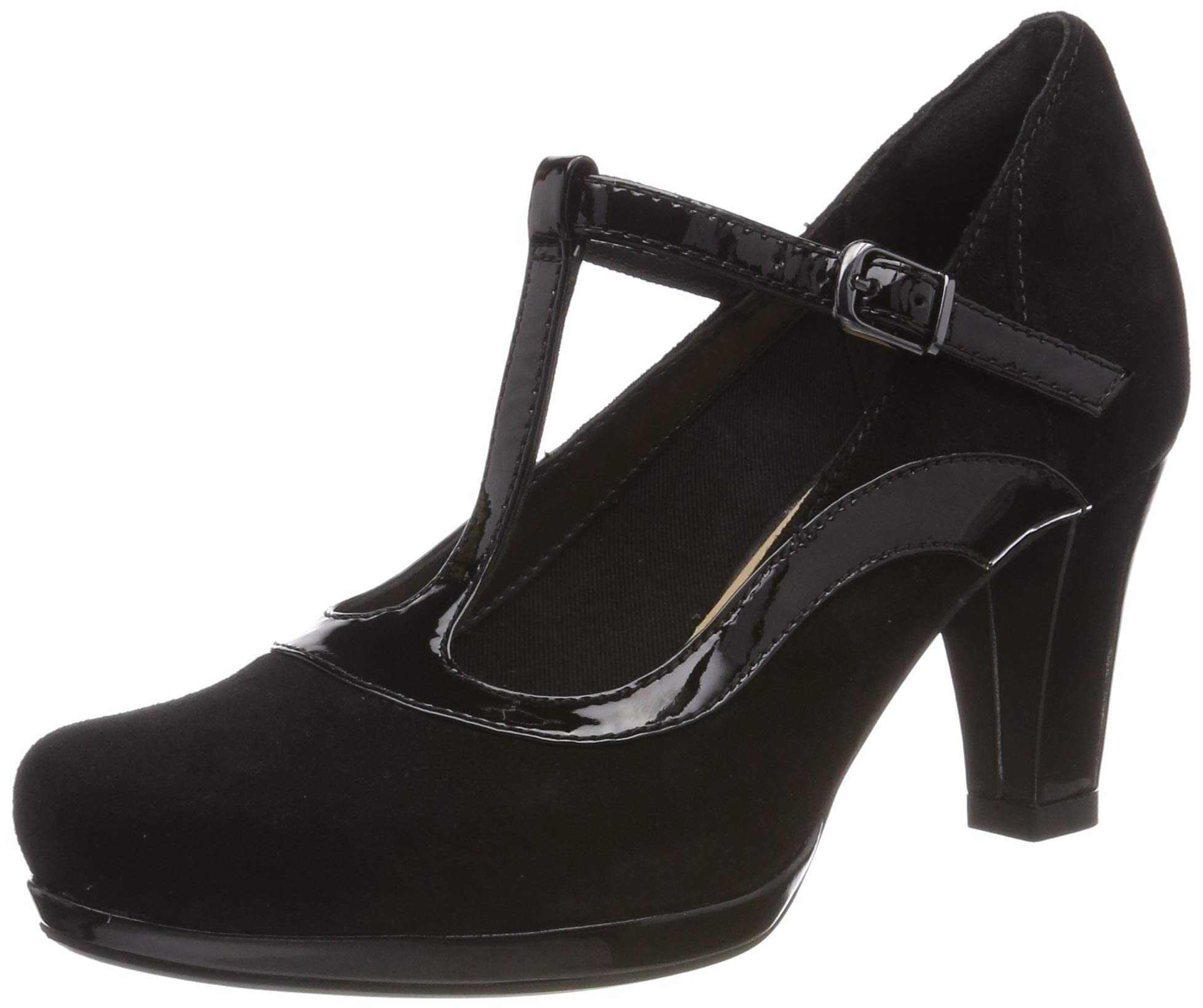 Clarks Women's Chorus Pitch T-Bar Pumps