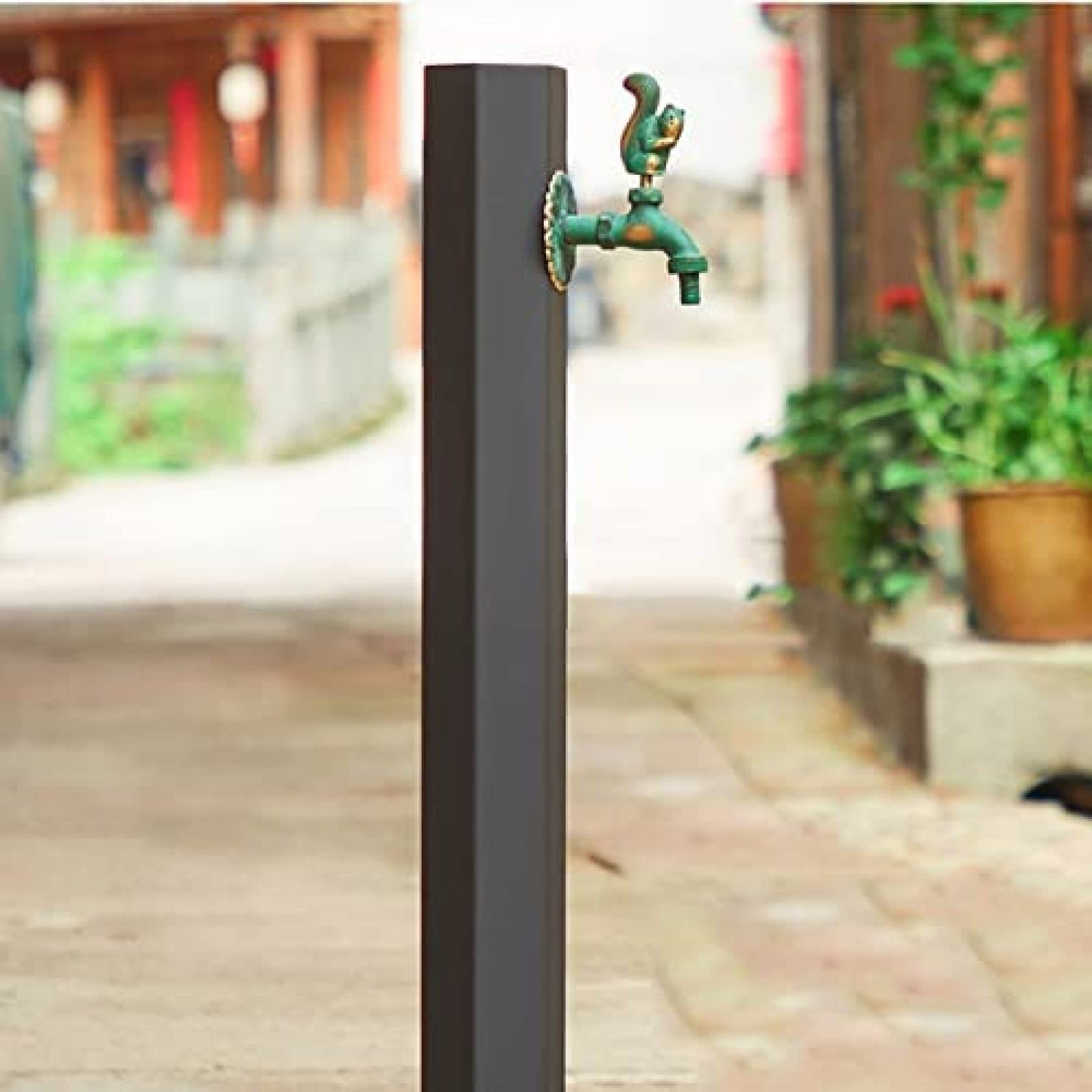 Grifo de jardín Retro, Grifo Decorativo de Pared Exterior, Lavadora Antigua para el hogar, Kit de grifos Exteriores, C