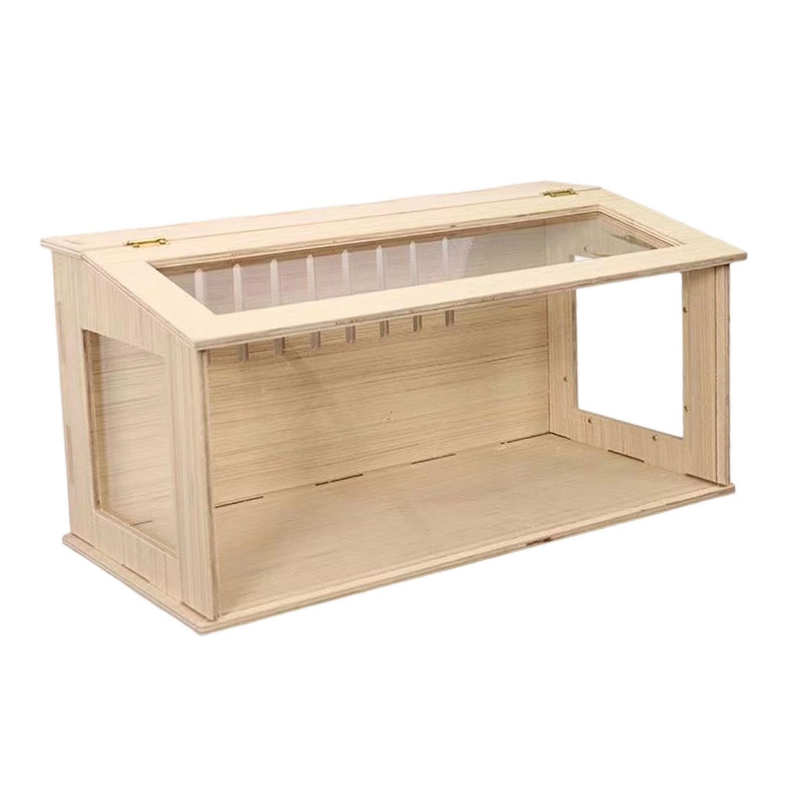 F Fityle Jaula para Hámster de, Caja de Cría de Pollos con Ventana, Escondite, Nido, Hábitat para Ratones Y, Caja Nido para Ratones, Ratones Y, Lados Transparentes de 40 cm