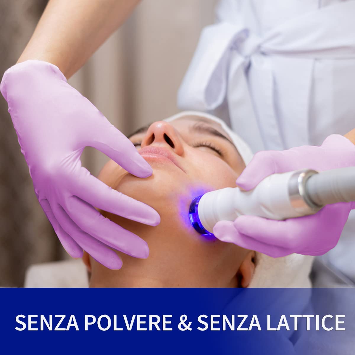 Safe Health Guanti monouso da esame Nitro XL 90 pezzi Senza polvere Senza lattice CE EN455 Ipoallergenici