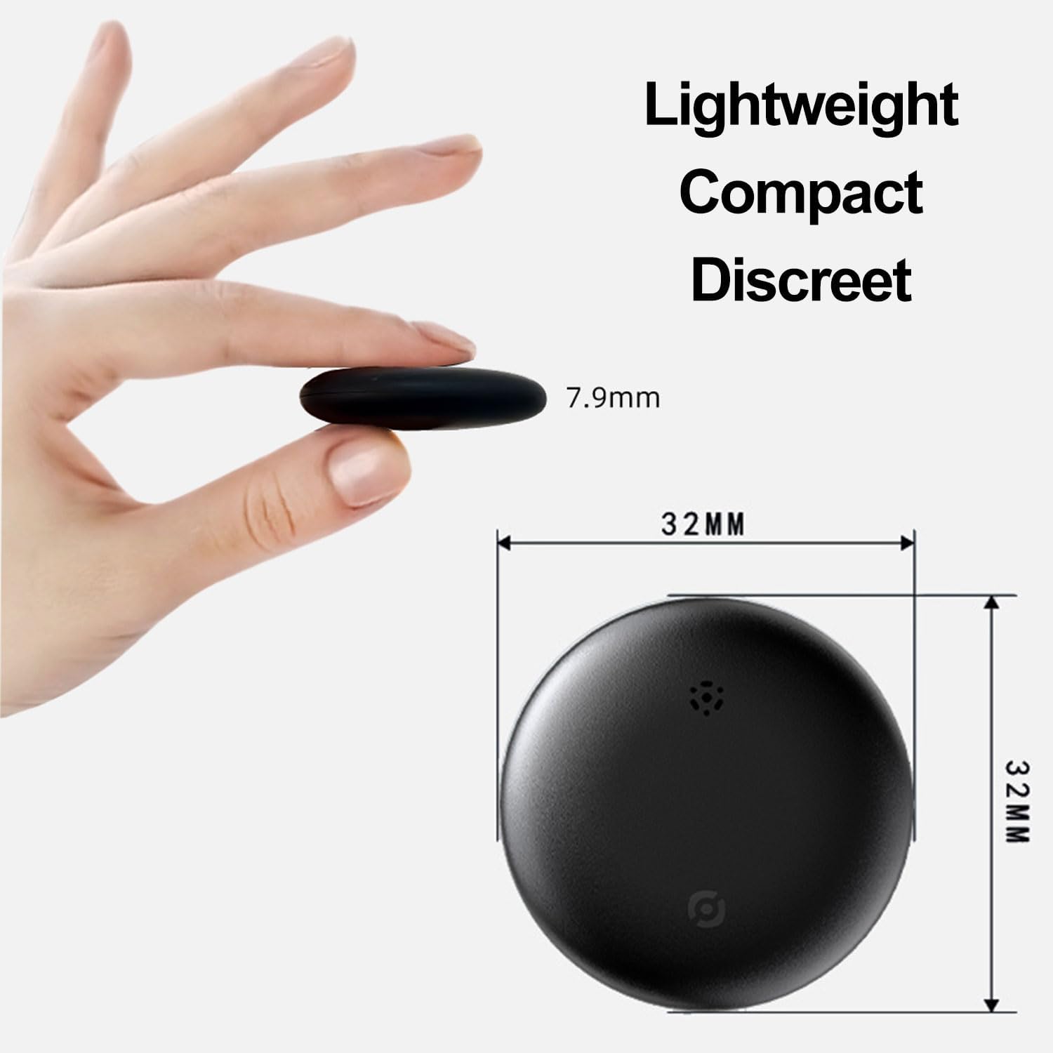 GPS Tracker for Vehicles No Subscription, Car Tracker Tag for Android & iOS, Bluetooth Tracker Device Compatible with Apple Find My & Google's Find Hub for Keys, Luggage Wallet Car Kids Pets