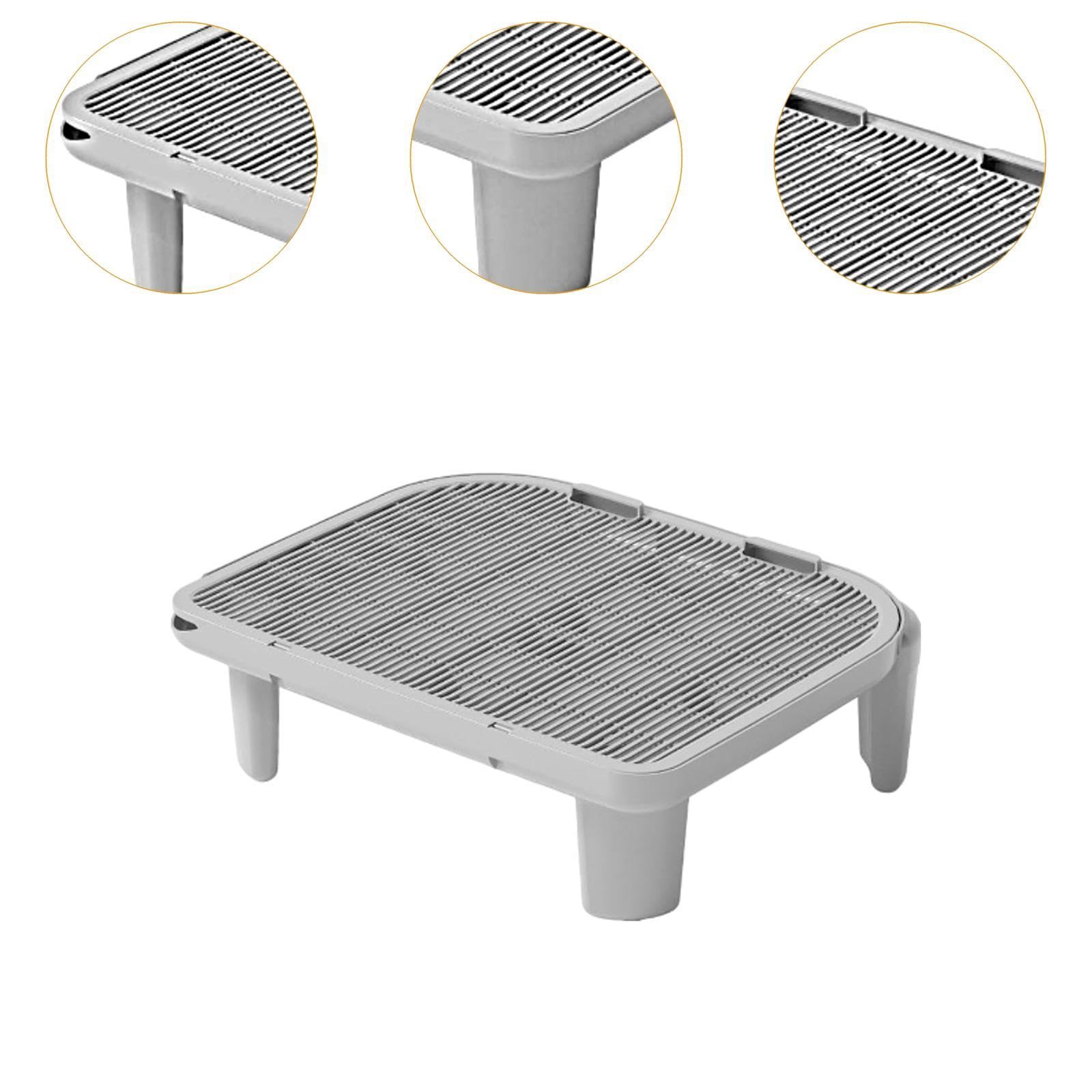 Tapis de Litière pour Chat, Tapis de Sol, Tapis Anti-griffures, Tapis de Protection pour Animaux, Lavable, pour Chambre et Salle de Bain, Gris
