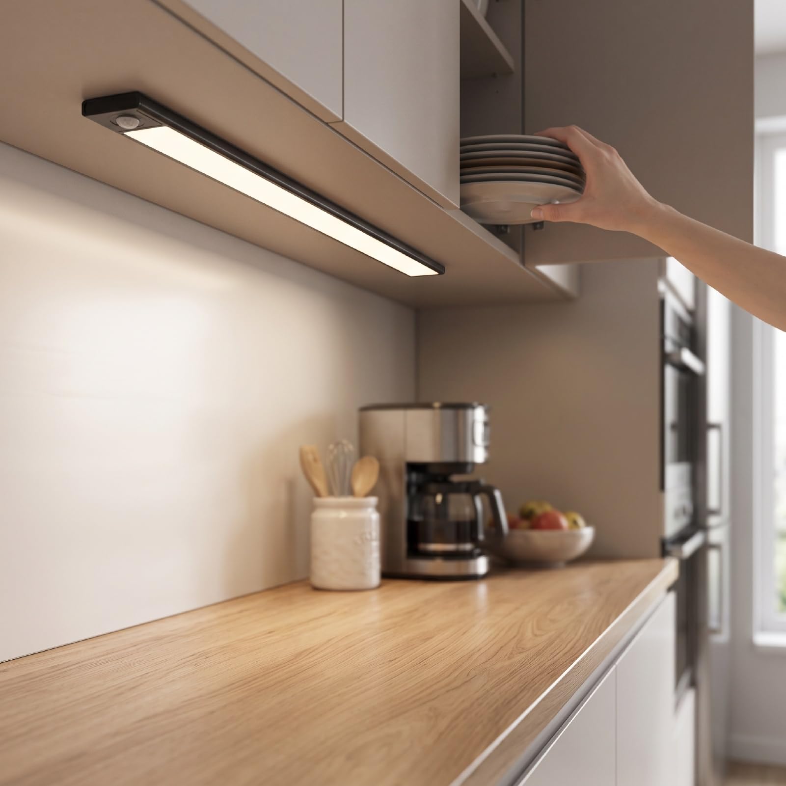 Hyuduo Luce Sottopensile 3 modalità di Colore Sensore di Movimento 1000
