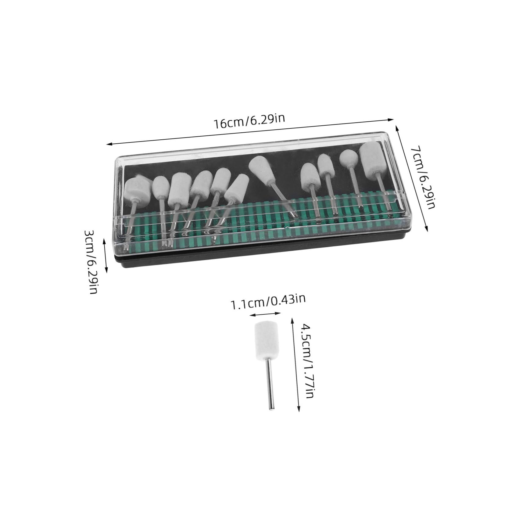 Beatifufu 12 Pcs Buffing Wheel Polishing Pads for Drill Rotary Tool Accessories Wool Felt Buffer Polisher Bits Kit Mounted Mandrel Tips Head for Polishing Watch