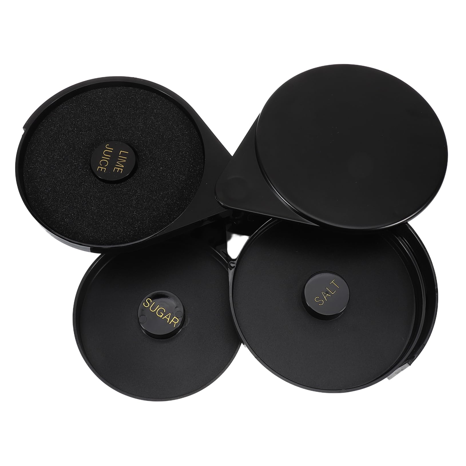 PRETYZOOM Three Plastic Salt and Sugar Container for Cocktails Versatile Seasoning Box for Home Kitchens Restaurants and Outdoor Picnics and Easy to Use Salt