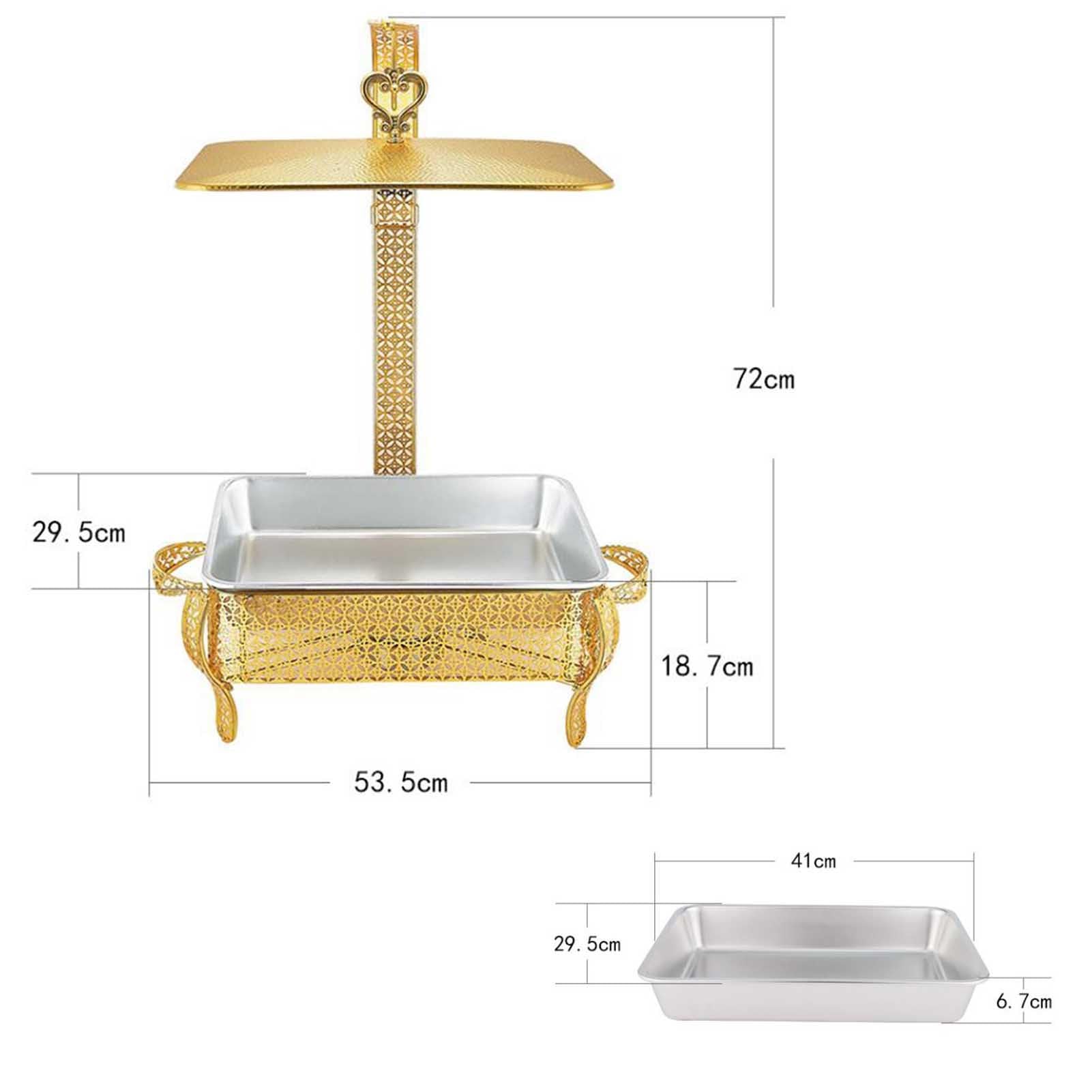 Scaldavivande in acciaio inox, capacità 5,5 l, con coperchio sospeso per catering, feste e banchetti
