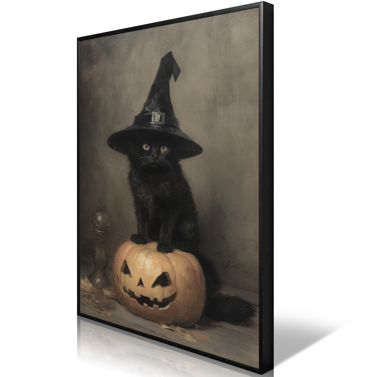 ハロウィンに　ステンドグラス　モビール(黒猫、魔女、おばけ) Amazon.co.jp: ogyormpi ヴィンテージ ハロウィン キャンバス ウォール