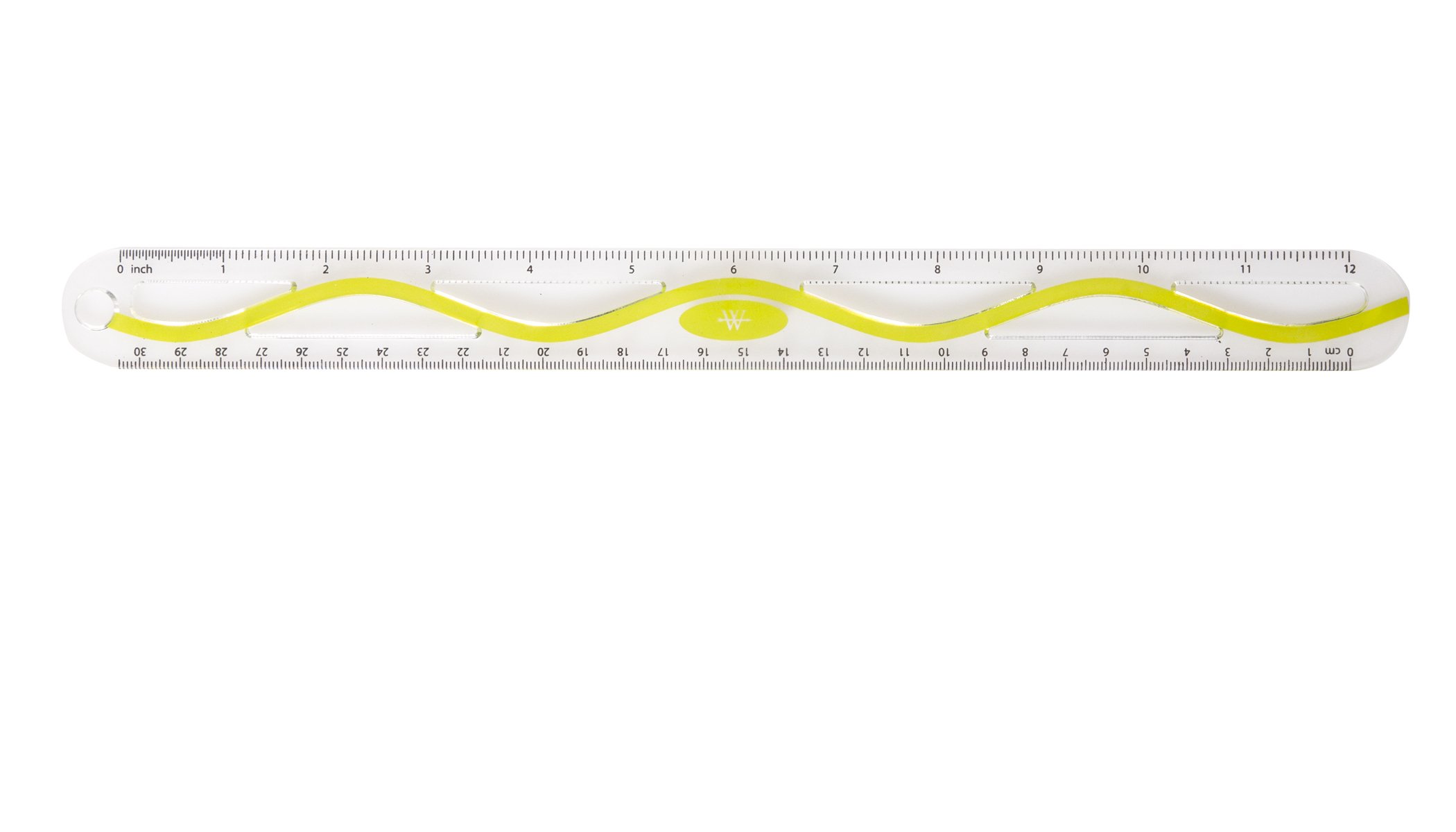 Westcott 30,5 cm Plastique Wave Règle (15530–001)