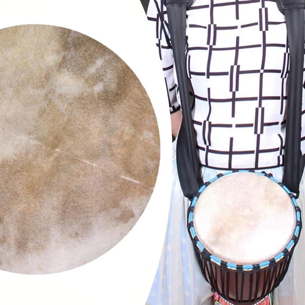 Professioneller Ziegenfell-trommelkopf, Ziegenleder-Djembe-Kopf, Afrikanischer Tamburin-trommelkopf, Ersatz-Percussion-Trommel-Teile