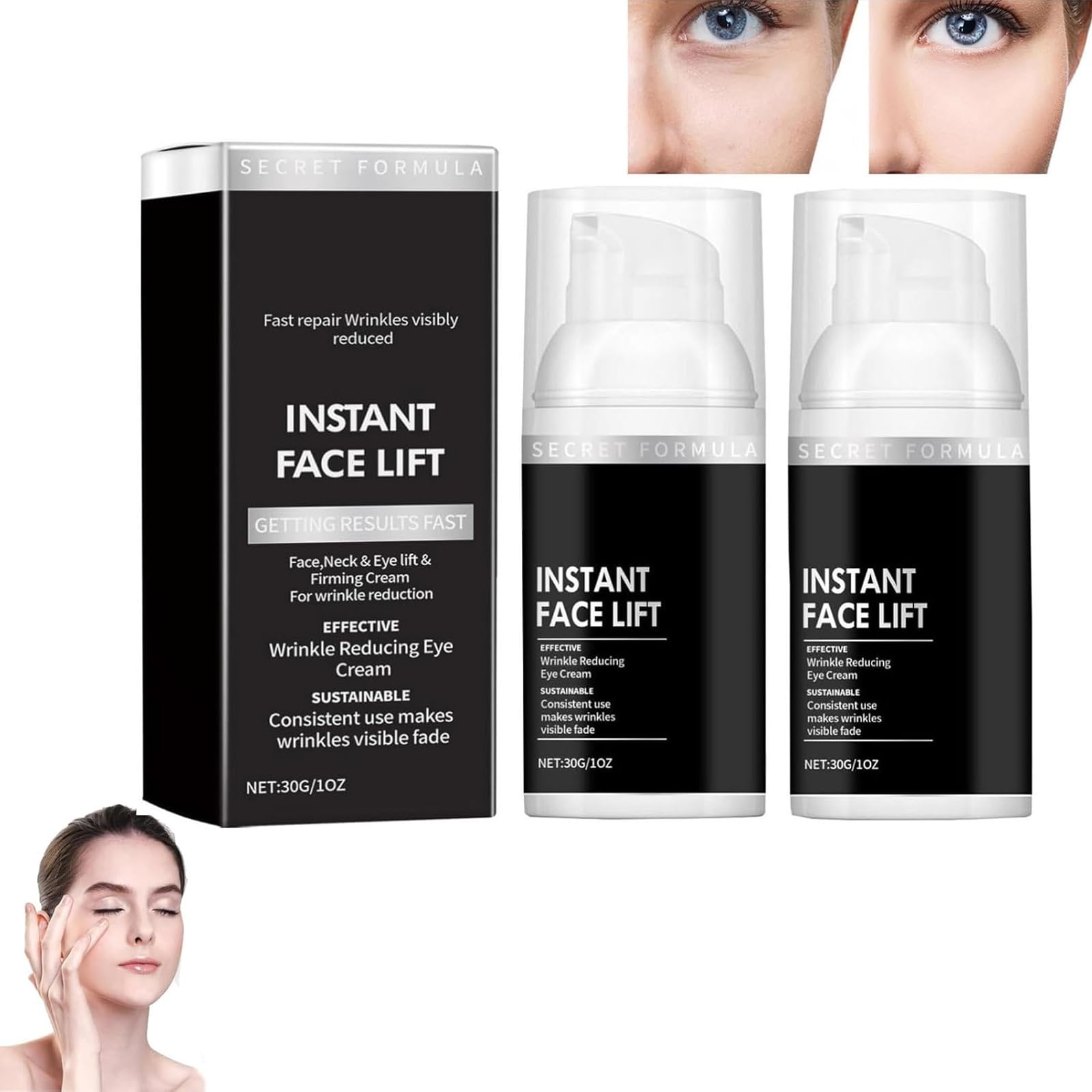 Harvey Ross Instant Iift Plus Cernes, 2PCS Instant Iift Plus, Under Eye Bags and Wrinkles, Instant Eye Lift