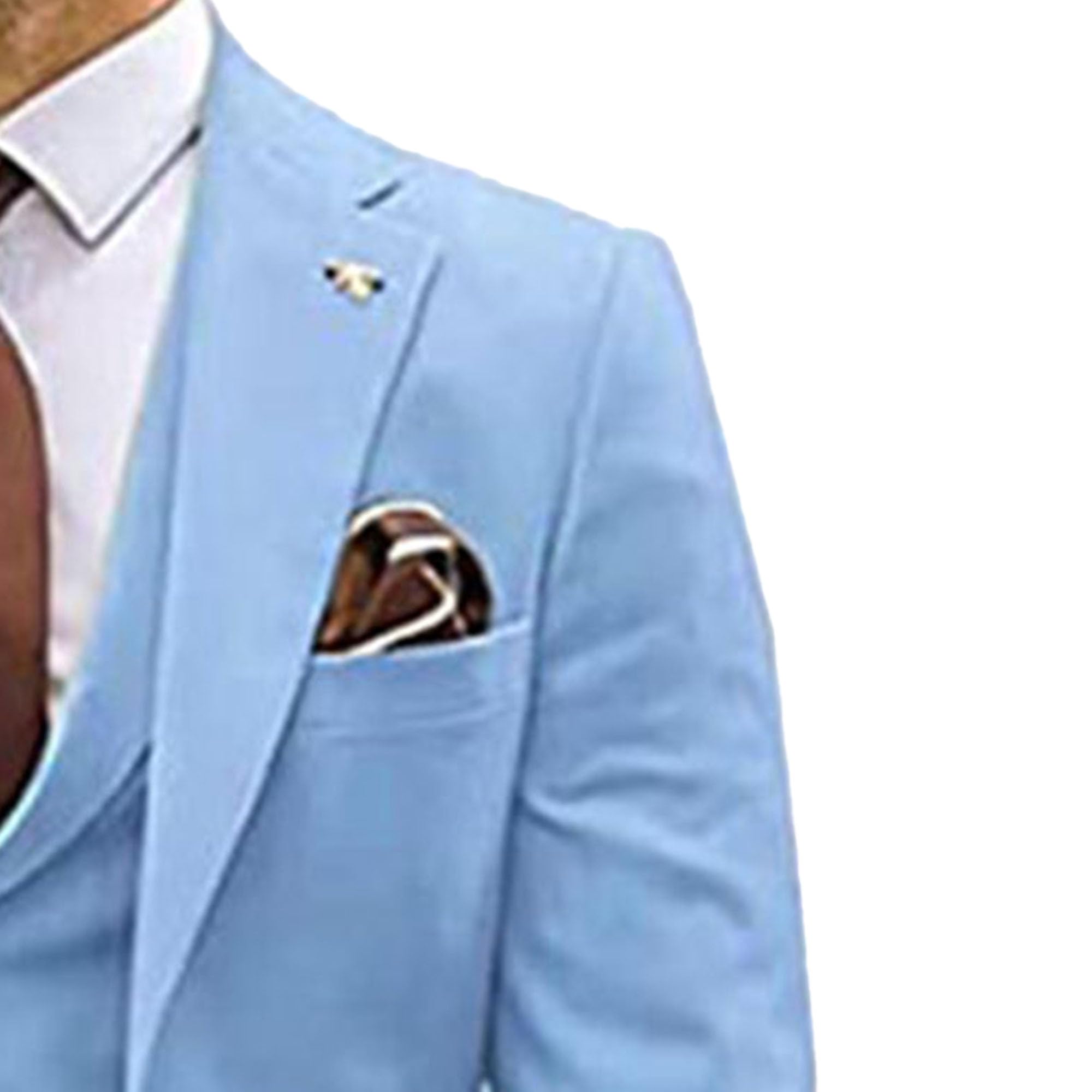Herren 3 Stück Casual Tuxedo Anzüge Kerbe Revers Slim Business Anzug Set Hochzeit Prom Party Blazer Jacke Weste Hose