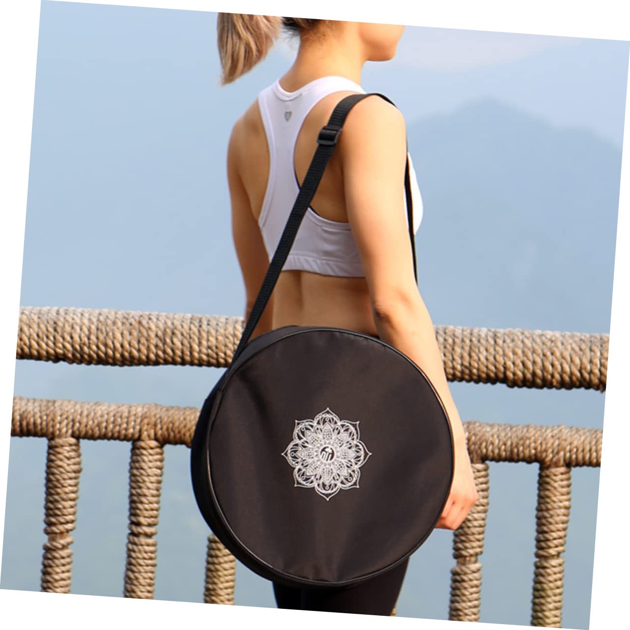 TOYANDONA 2 Stück Yoga Aufbewahrungstasche Multifunktionale Yogatasche mit Doppelreißverschluss für Yoga Accessoires Große Kapazität Verstellbarer Schultergurt für Yogablöcke