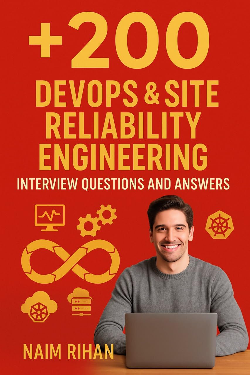 +200 DevOps & Site Reliability Engineering Interview Questions and Answers: A Complete Guide to Succeeding in DevOps and SRE Interviews with Expert Insights (Tech Interview Mastery Series) +200 DevOps & Site Reliability Engineering Interview Questions and Answers: A Complete Guide to Succeeding in DevOps and SRE Interviews with Expert Insights (Tech Interview Mastery Series)