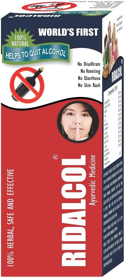 - ONE RIDALCOL 200 Ml Liquid To Helps To Stop Quit Alcohol And Narcotic Addiction Ayurvedic Product, Pack of 1
