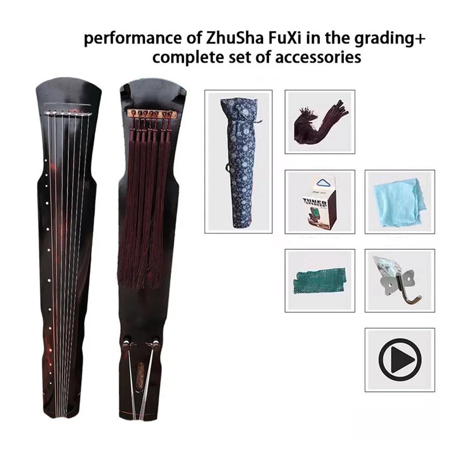 Profesjonalny Instrument Strunowy Guqin Paulownia Wood Guqin Tradycyjny Siedmiostrunowy Ręcznie Robiony Instrument Smyczkowy Do Ćwiczeń I Ćwiczeń