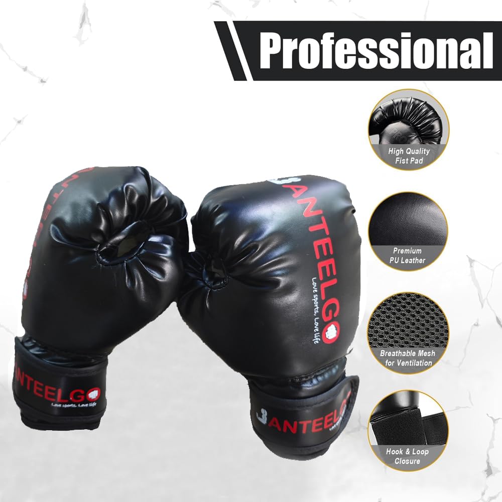 Sacco da Boxe da Terra Bambini con Guantoni da Boxe: JanTeelGO 150cm Sacco da Box Allenamento Boxe - Pungiball Bambin e Ragazze Età 3-12 per Praticare Karate, Taekwond