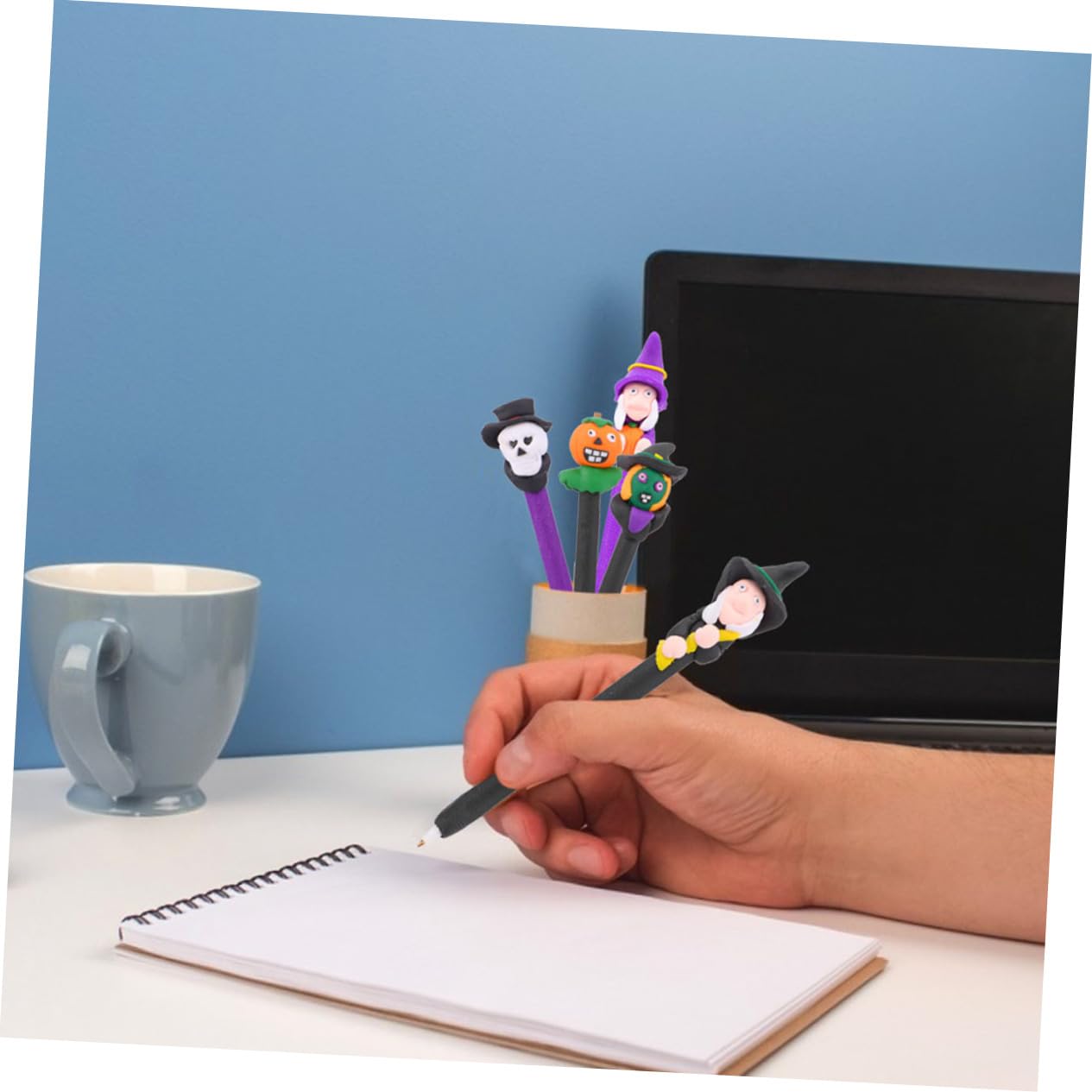 SHINEOFI 36pièces Stylos Bille Halloween Créatifs De Stylos De Scolarité Multi-fonctions Couleurs Aléatoires Pour Fêtes Et Écriture