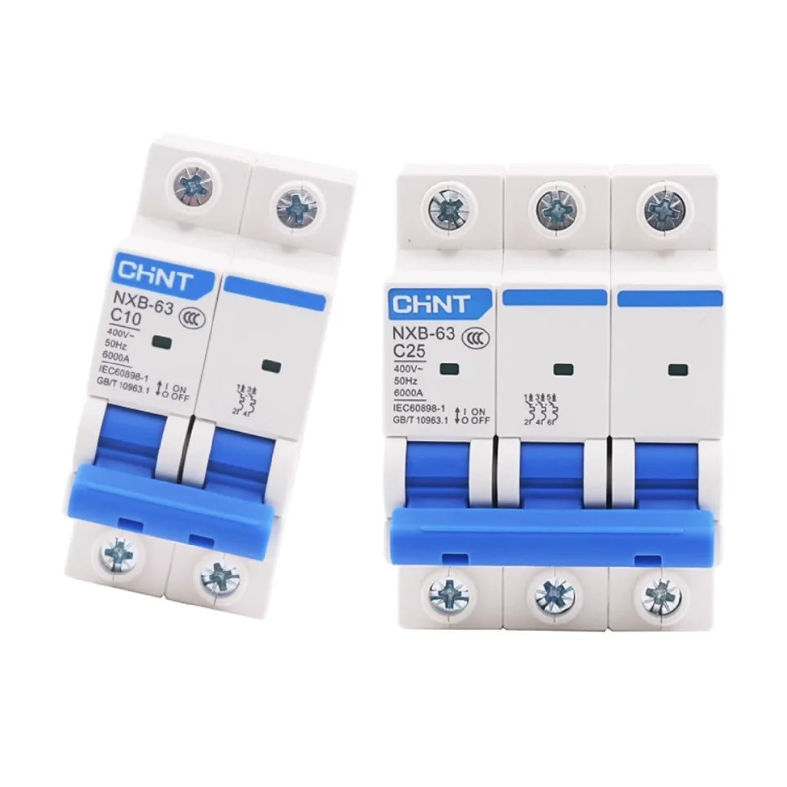 GVBAEPIEO 5pcs Circuit Breaker NXB-63C 2P-10A 2P-16A 2P-20A 2P-25A 2P-32A(Nxb-63c 2p-20a)
