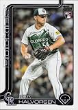 2025 TOPPS SERIES 2 597 SETH HALVORSEN RC COLORADO ROCKIES BASEBALL OFFICIAL TRADING CARD OF MLB
