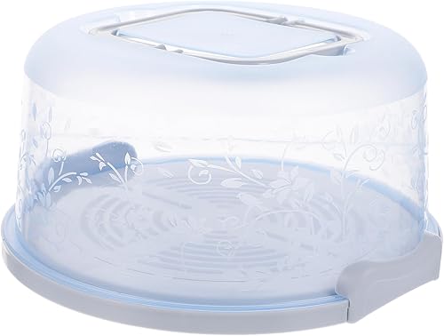 Caja de pastel para pasteles con tapas, contenedores para tartas, contenedor de transporte de pasteles, bandeja redonda para servir mini pasteles,