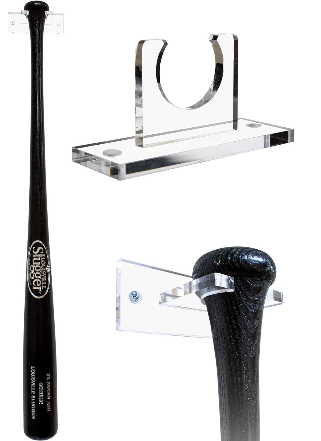 Better Display Cases Clear Acrylic Wall Mounts and Display Stands for Baseball