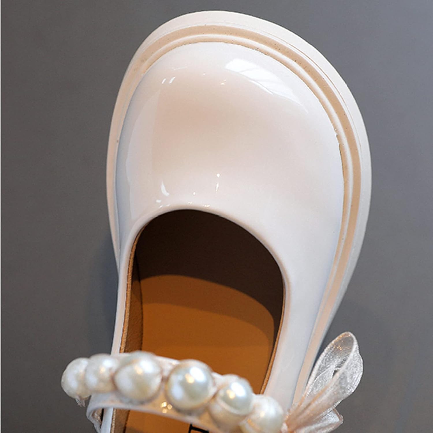 高顔値[KLIAN] ドレスシューズ 女の子 ベビーサンダル パール付き キッズシューズ 蝶結び飾り フォーマルシューズ 発表会 靴 パン ダイヤル式シューズ