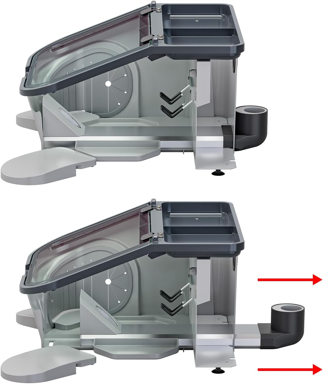 JT-69B Desktop High Strength LED Dust Cover Collector Box Micro-sound Vacuuming