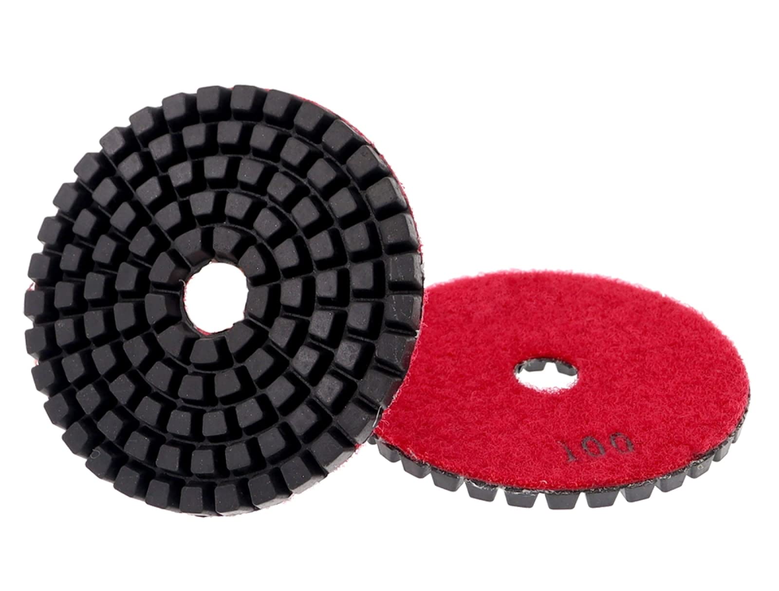 Diamentowe tarcze polerskie, 7 szt. 4-calowa mokra/sucha diamentowa podkładka polerska grubość 5 mm elastyczne koła szlifierskie do granitu, marmuru, kamienia, płytek ceramicznych(100)
