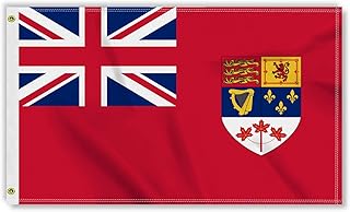 3×5 FT Old Canada Red Ensign Flag(1957-1965), Large 100D Canadian Banner,Distinctive Indoor Outdoor Decor For Patio Garden With Brass Gromment