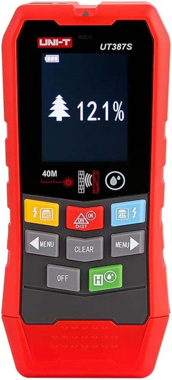 UNI-T Wall Scanner UT387S/UT387LM 4 in 1 Metal Detector Wood Stud Finder AC Voltage Live Cable Wires Depth Tracker…