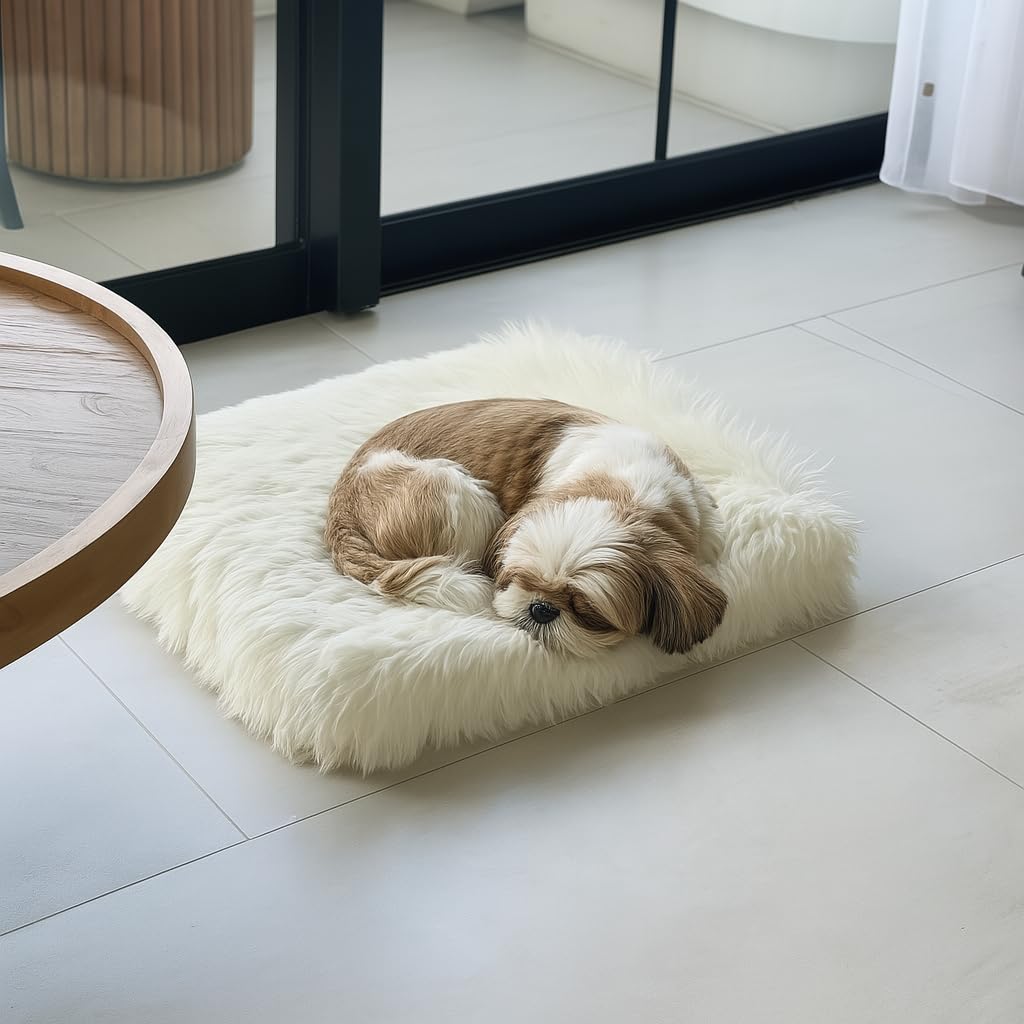 IHAPPYDOG Faux Fur Orthopedic Bed