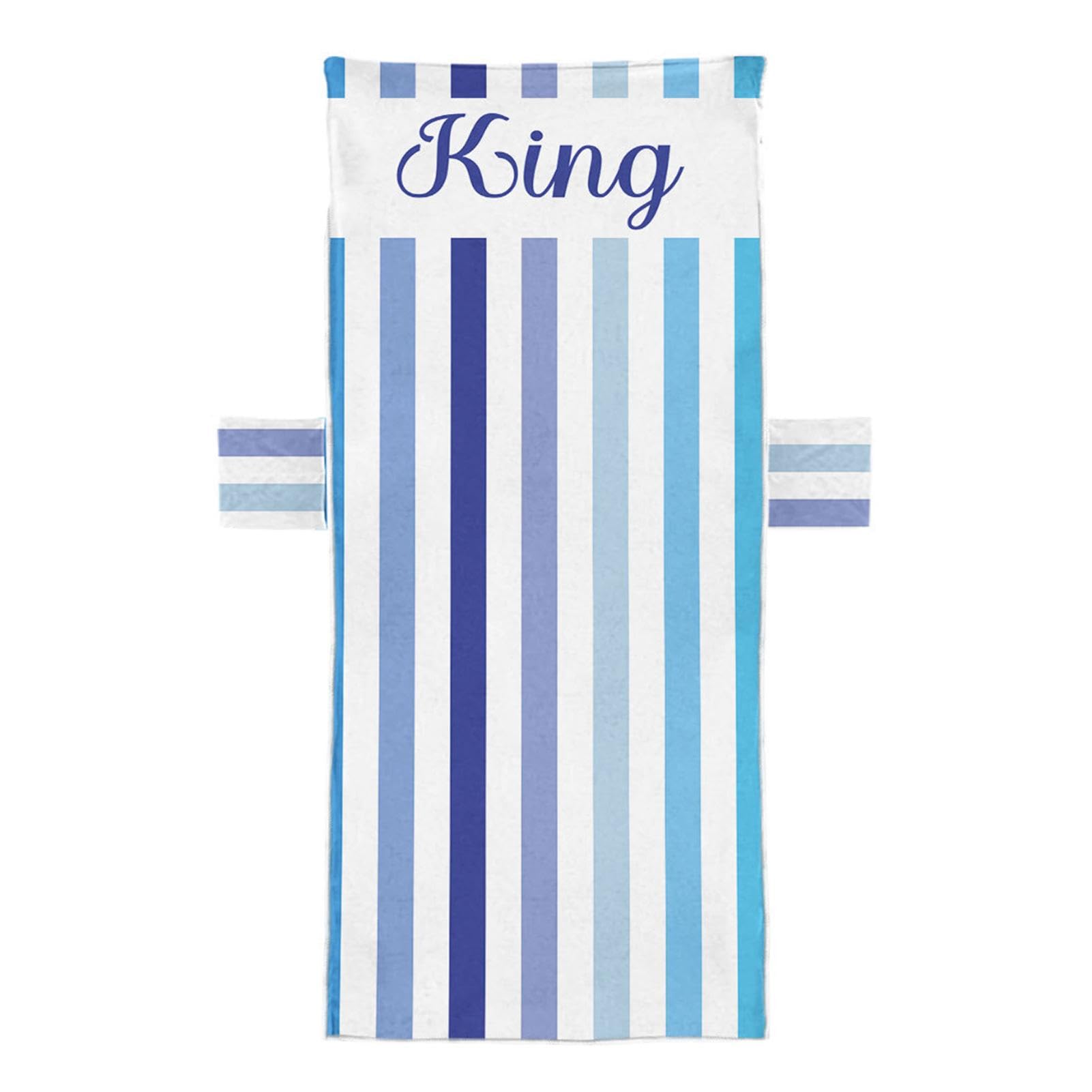 Serviette de chaise de piscine anti-glisse avec rangement intégré