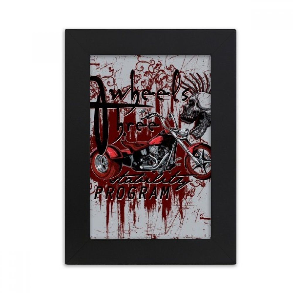 Cadre photo gothique graffiti 10x15 cm cadeau idéal pour passionné de moto