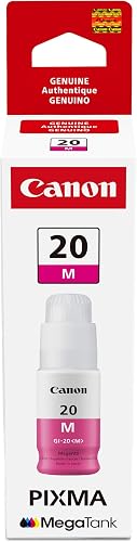 Canon GI-20 Genuine Magenta Ink Bottle, Canon PIXMA G6020 MegaTank printer