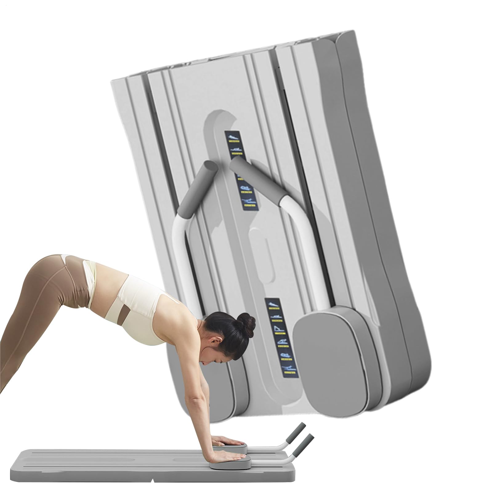 Pilatesreformer, multifunktionales Bauchdichtung, Pilates-Reformergelenk, zusammenklappbar, AB Core Trainer Machine, Schub und Trainingsausrüstung für Frauen für Männer