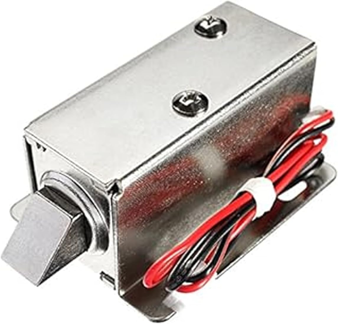 Electric Solenoid Lock 12V DC for Doors, Cabinets, and Drawers – Solenoid Lock Assembly, Compatible with Access Control Systems (1 Pack)