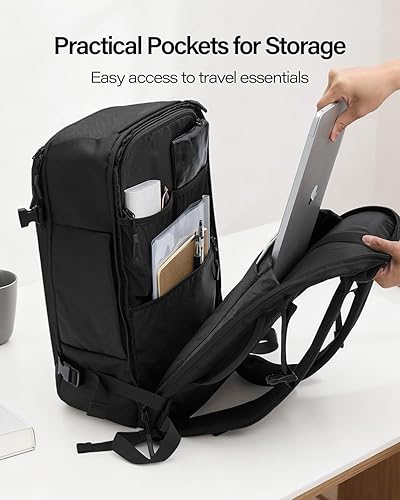 Miniatura 3 de GHERSON Travel Laptop Backpack, TSA Friendly Flight Approved Carry-on Luggage,Water-resistant Lightweight Business Rucksack，Durable Large Weekender