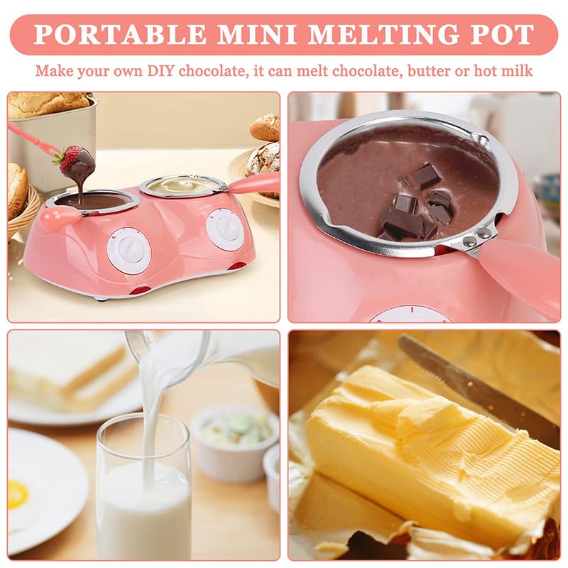 Set di mini pentole per fonduta di cioccolato, con stampo fai da te e accessori per caramelle e prodotti da forno per formaggio