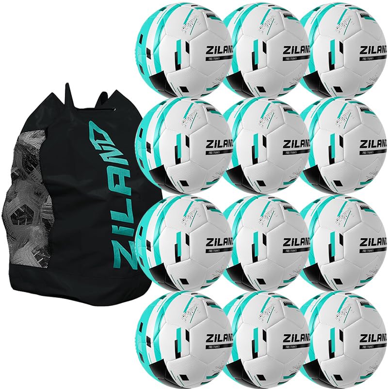 Ziland Pro Trainer Football 12 Pack [12 x Footballs and 1 x Ball Bag][SELECT YOUR SIZE] (3)
