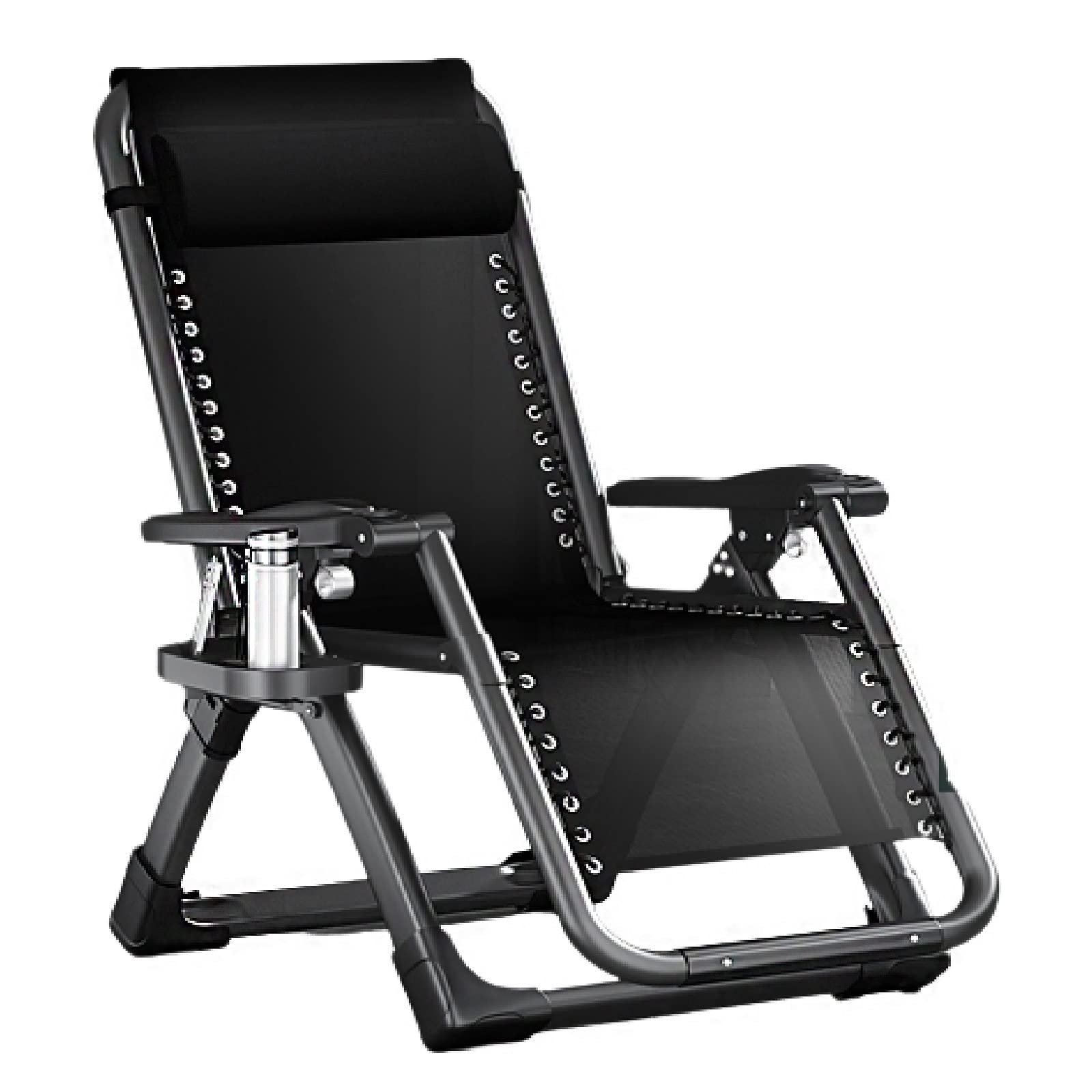 Fauteuil pliant de jardin réglable 90-170 degrés pour un confort d'assise ergonomique