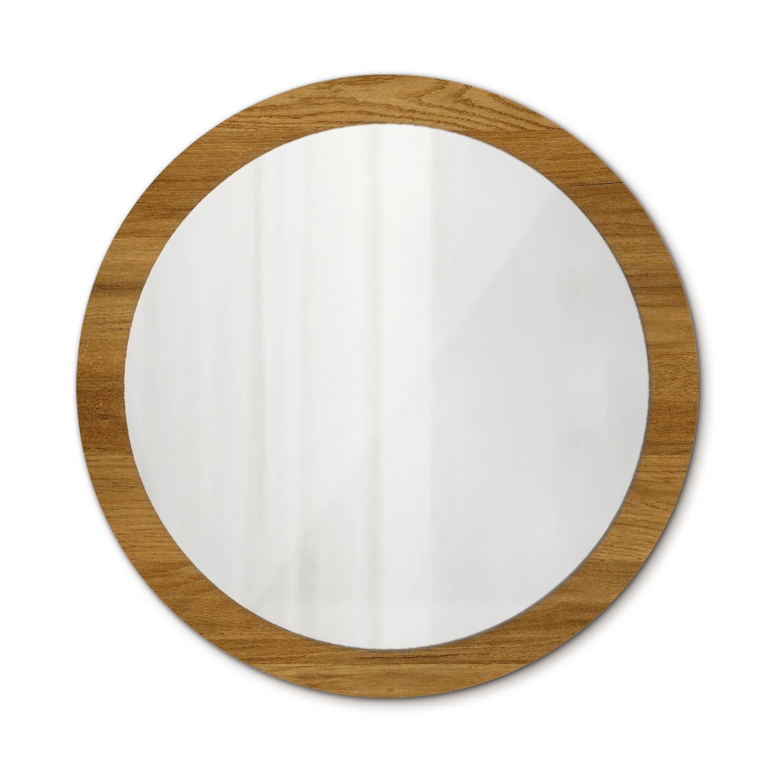 Miroir imprimé chêne rustique au design moderne et finitions premium