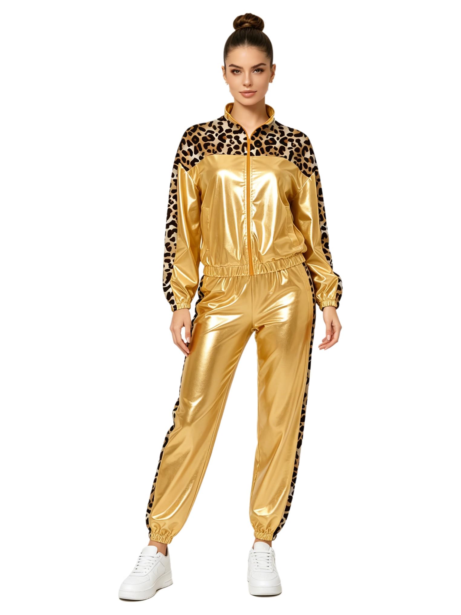 Donna Completo Jogger Outfit Retro Degli Anni '80 '90 Donne Tuta