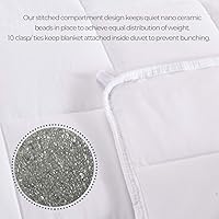 Vista 6 de MP2 - Manta reversible, fresca y cálida, para quienes les gusta dormir calientes y frescos