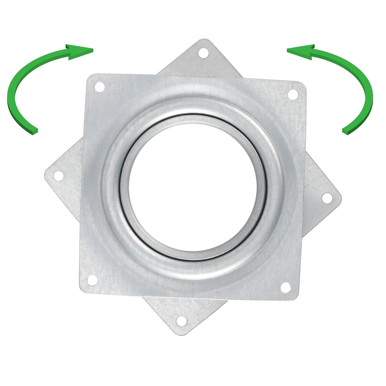 Lazy Susan Hardware, 10 pezzi da 15,2 cm di spessore, 360 gradi Lazy Susan Giradischi Quadrato Rotante Piastra Cuscinetto per Giradischi, Vassoi da portata, Rack di stoccaggio della cucina,