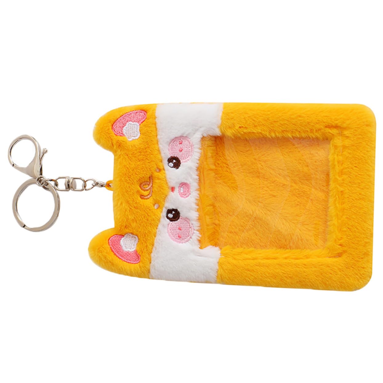 Ciieeo 4piezas Funda De Tarjeta De Cartón De Rana De Peluche Visible Soporte Para Identificación De Protector Decorativo De Tarjetas Para Estudiantes y Profesionales