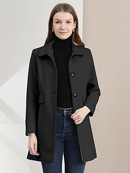 ameri♡ BIG COLLAR LONG COAT AMERI BIG COLLAR TUCK SHOULDER COAT - メルカリ