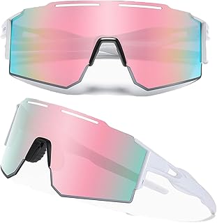 IKTOD Gafas de sol deportivas para hombres y mujeres, gafas de sol de béisbol para niños, gafas de sol de ciclismo UV400 anti-ultravioleta para correr sóftbol