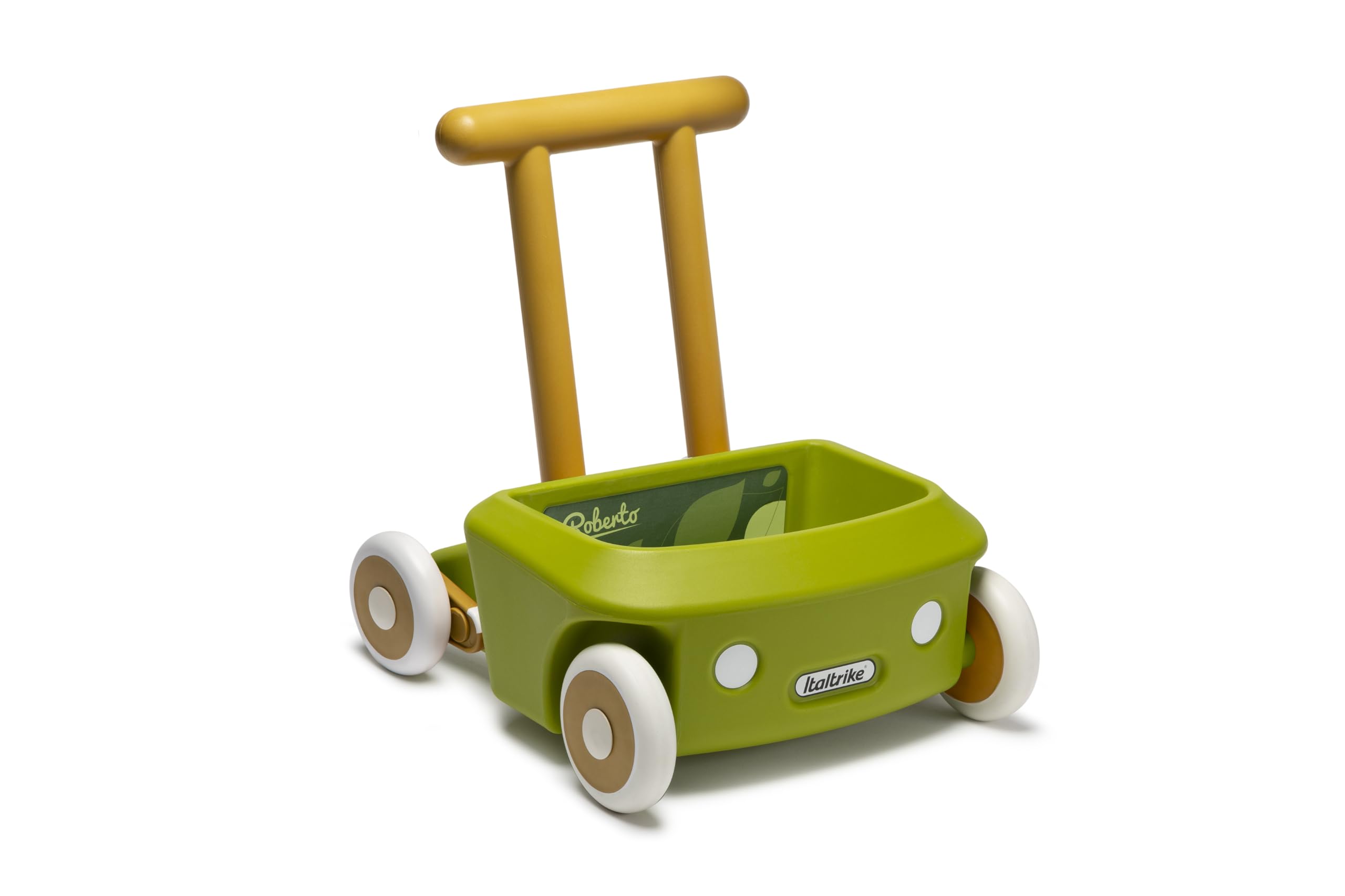 Italtrike Roberto - Primi Passi per Bambini - Girello Neonato 6-12 mesi Fino 3 Anni, Carrellino Montessori, Sicuro per Casa e Asili - Gioco per Imparare a Camminare con Antiribaltamento (Verde)