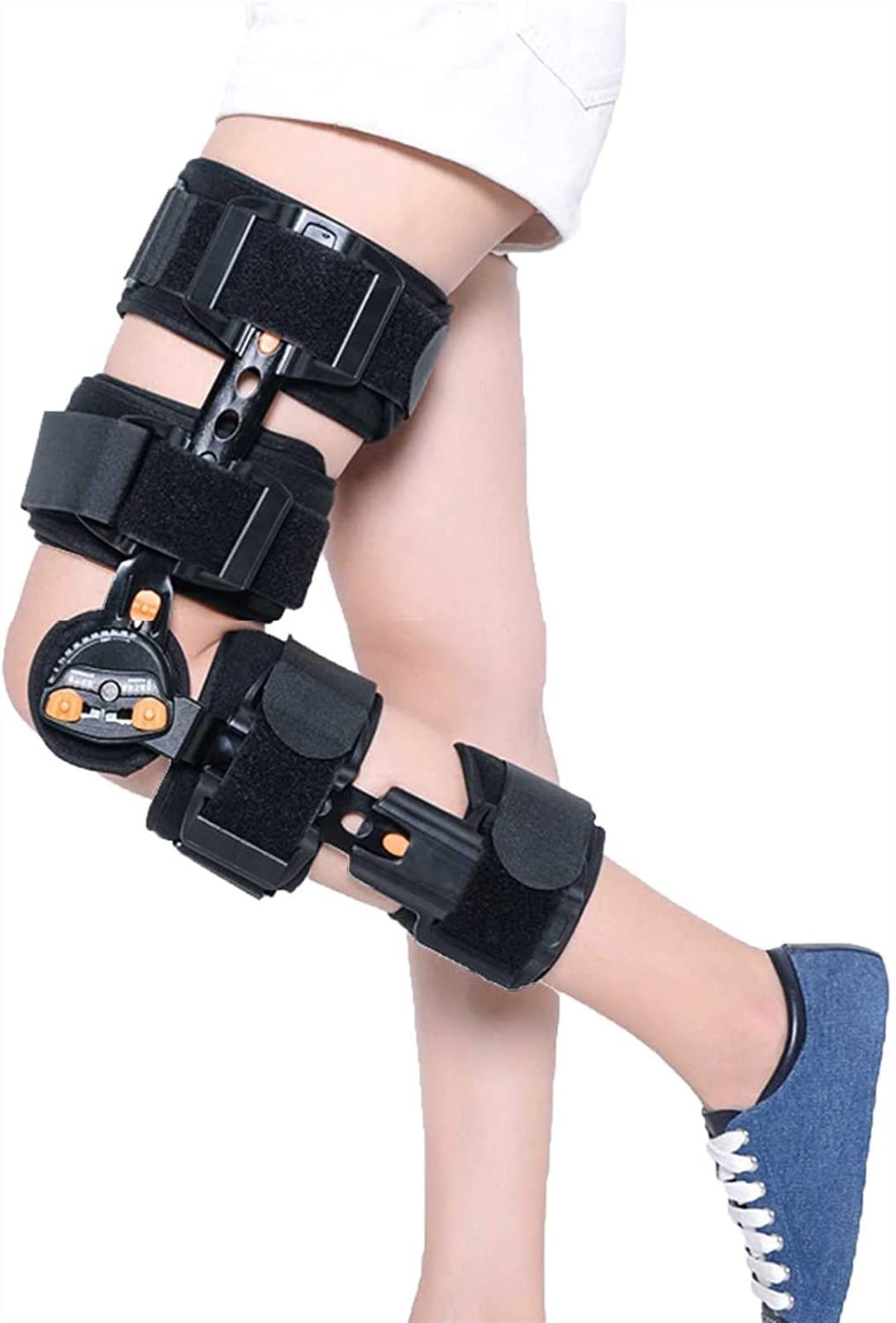 WDSOPK Hinged Post Leg Braces Orthopedic Patella Knee Immobilizer Brace Support Orthosis for ACL,PCL,MCL,Oste