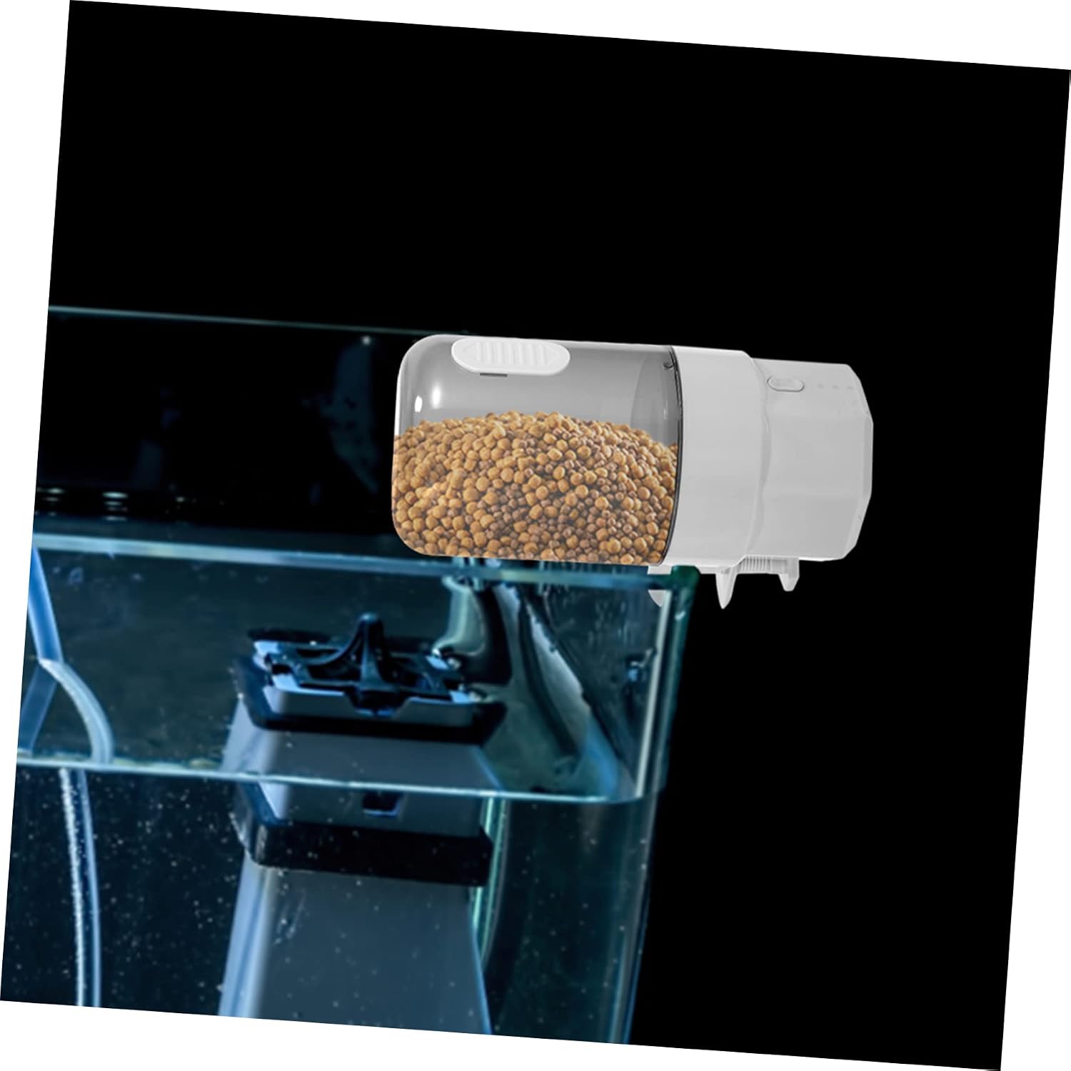 YARNOW Automatic Fish Feeder Timer for Small Tanks Transparent Body for Easy Monitoring Design for Sticks Flake Food Fish Health Growth for Aquariums